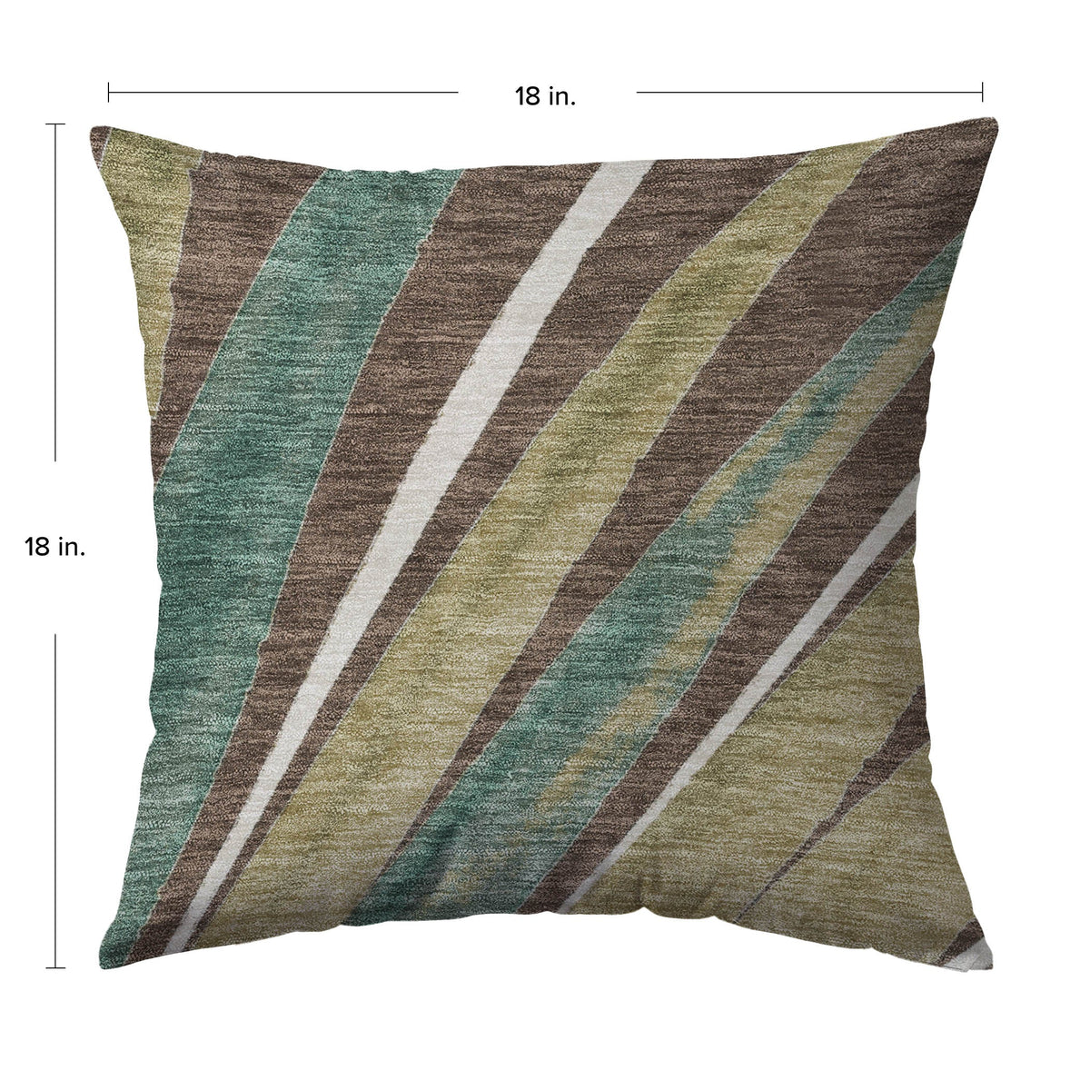Aloha AH10 Chocolate Chenille Decorative Pillow
