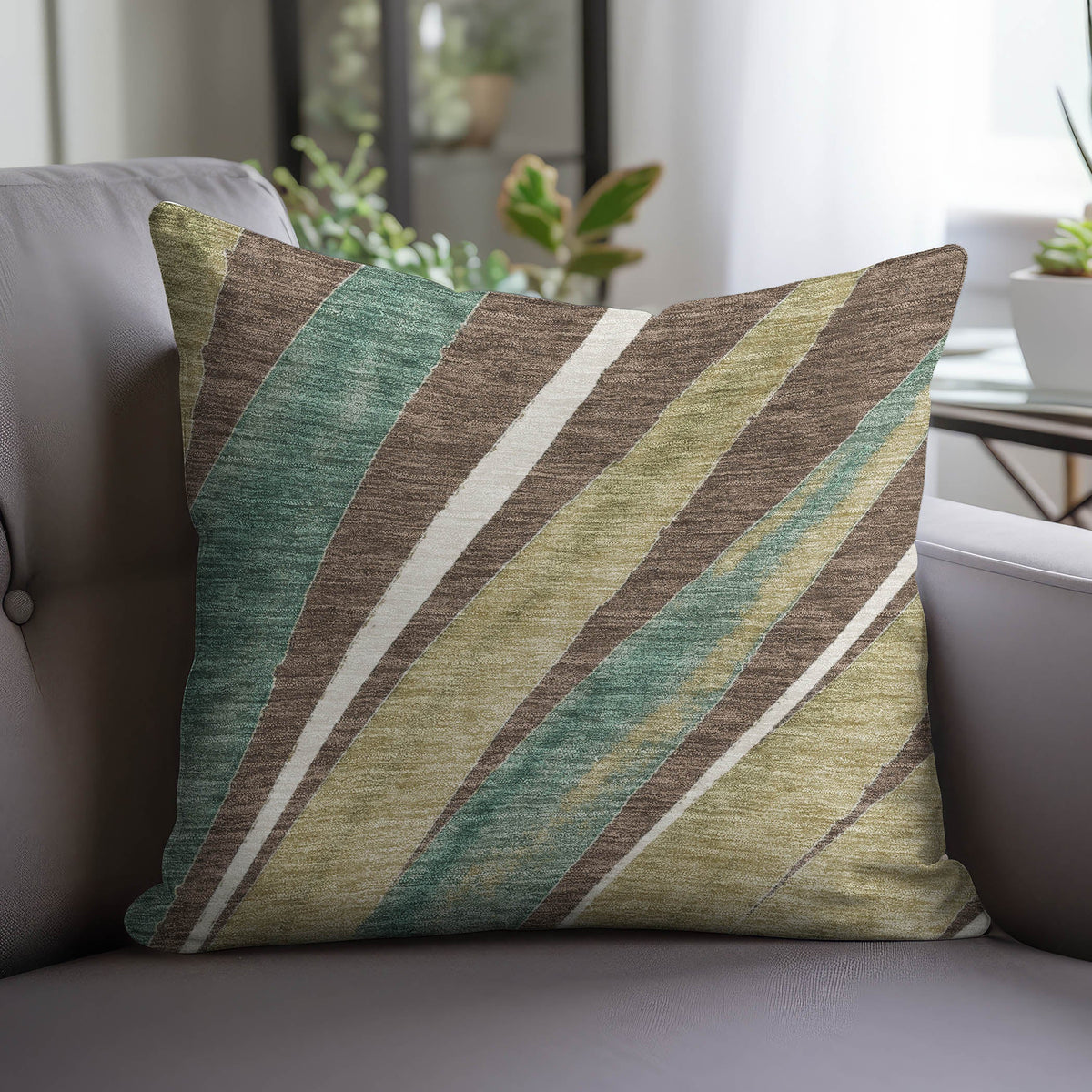 Aloha AH10 Chocolate Chenille Decorative Pillow