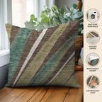 Aloha AH10 Chocolate Chenille Decorative Pillow
