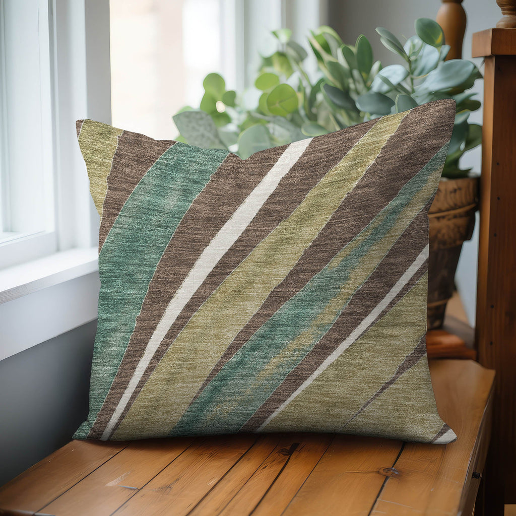 Aloha AH10 Chocolate Chenille Decorative Pillow