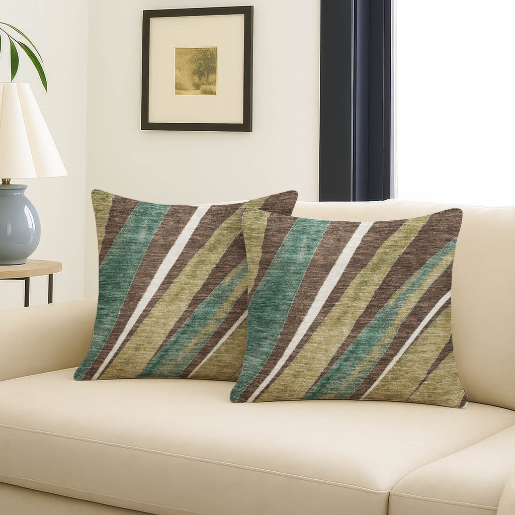 Aloha AH10 Chocolate Chenille Decorative Pillow