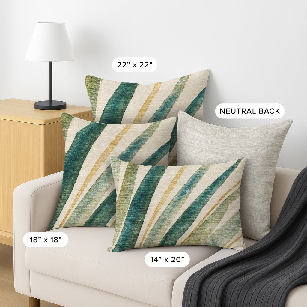 Aloha AH10 Ivory Chenille Decorative Pillow