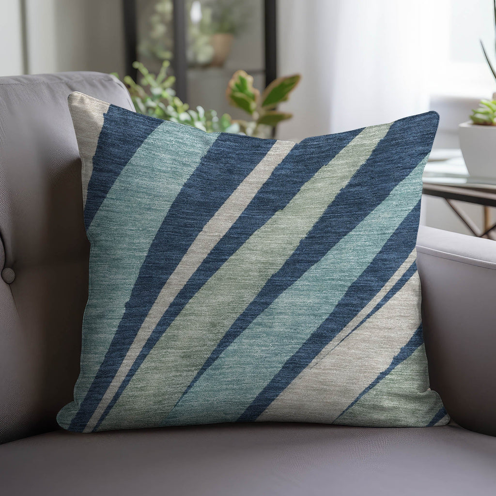 Aloha AH10 Navy Chenille Decorative Pillow