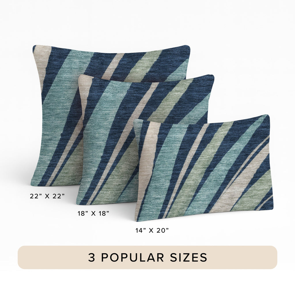 Aloha AH10 Navy Chenille Decorative Pillow