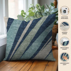 Aloha AH10 Navy Chenille Decorative Pillow