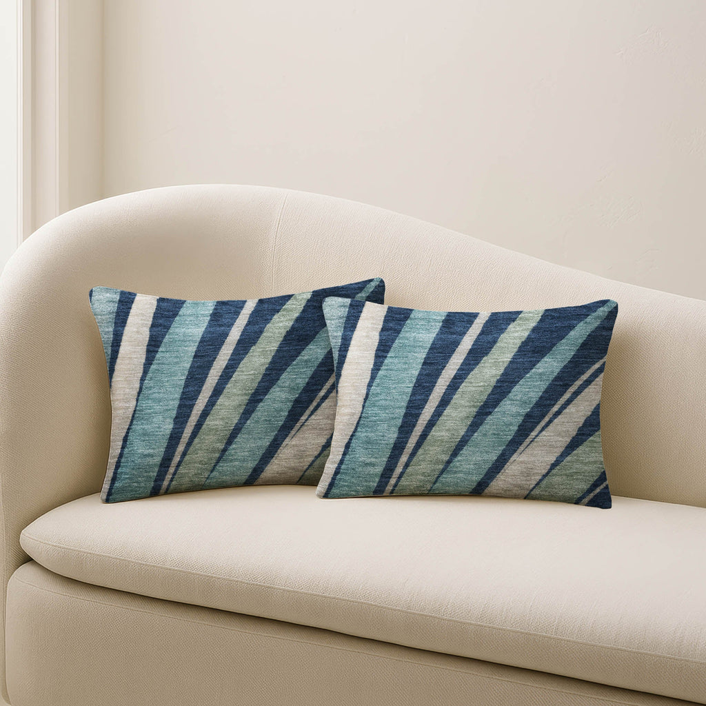 Aloha AH10 Navy Chenille Decorative Pillow