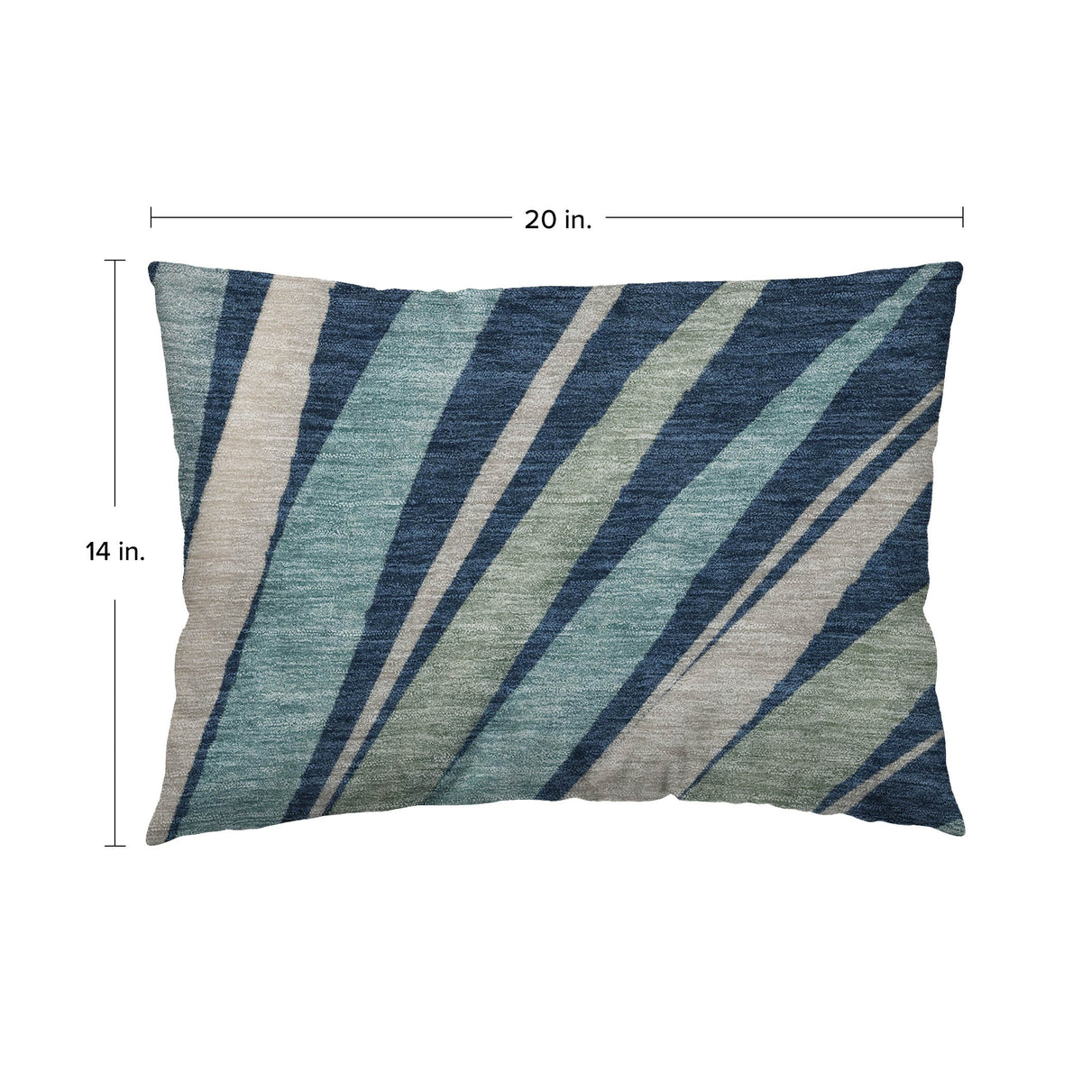 Aloha AH10 Navy Chenille Decorative Pillow