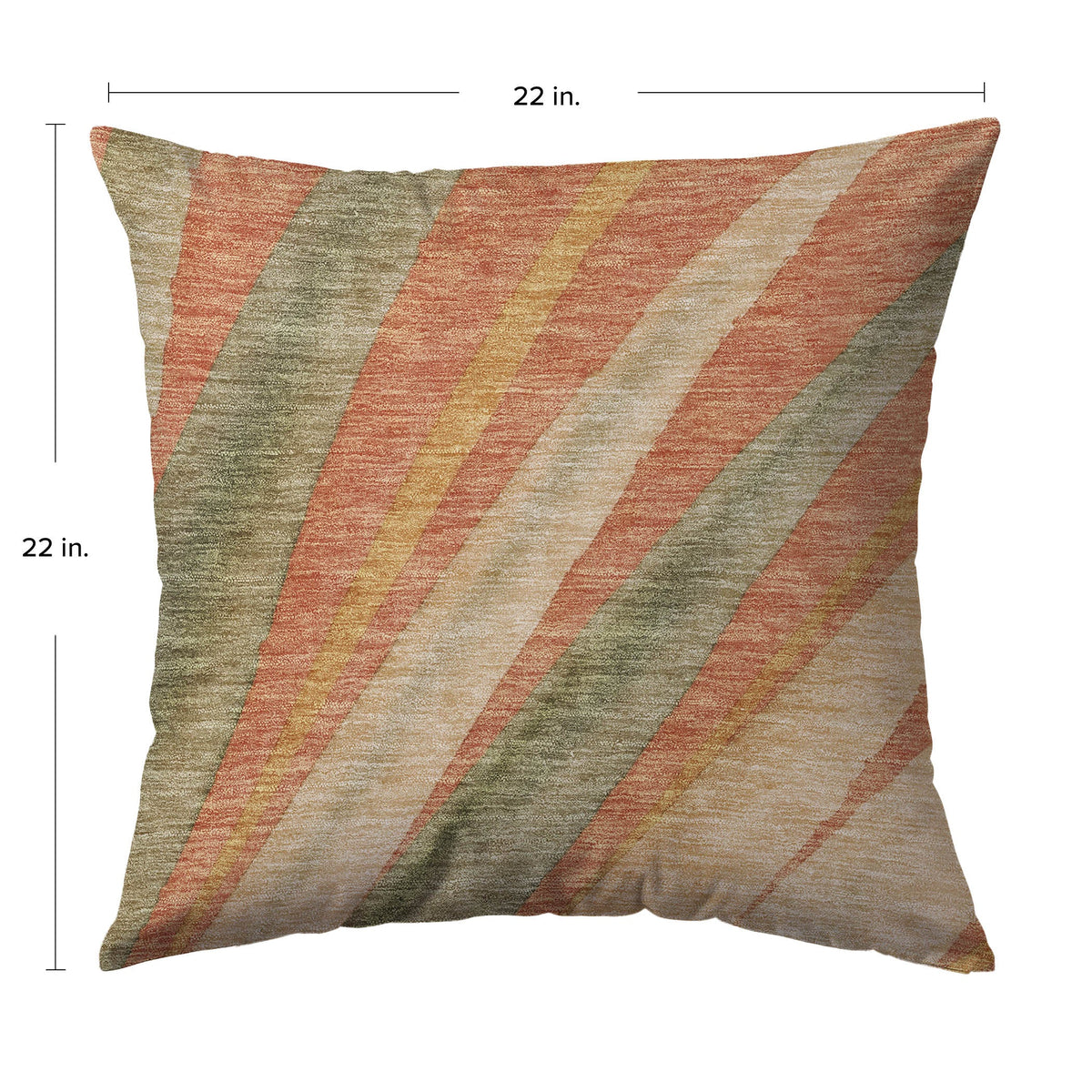 Aloha AH10 Terracotta Chenille Decorative Pillow