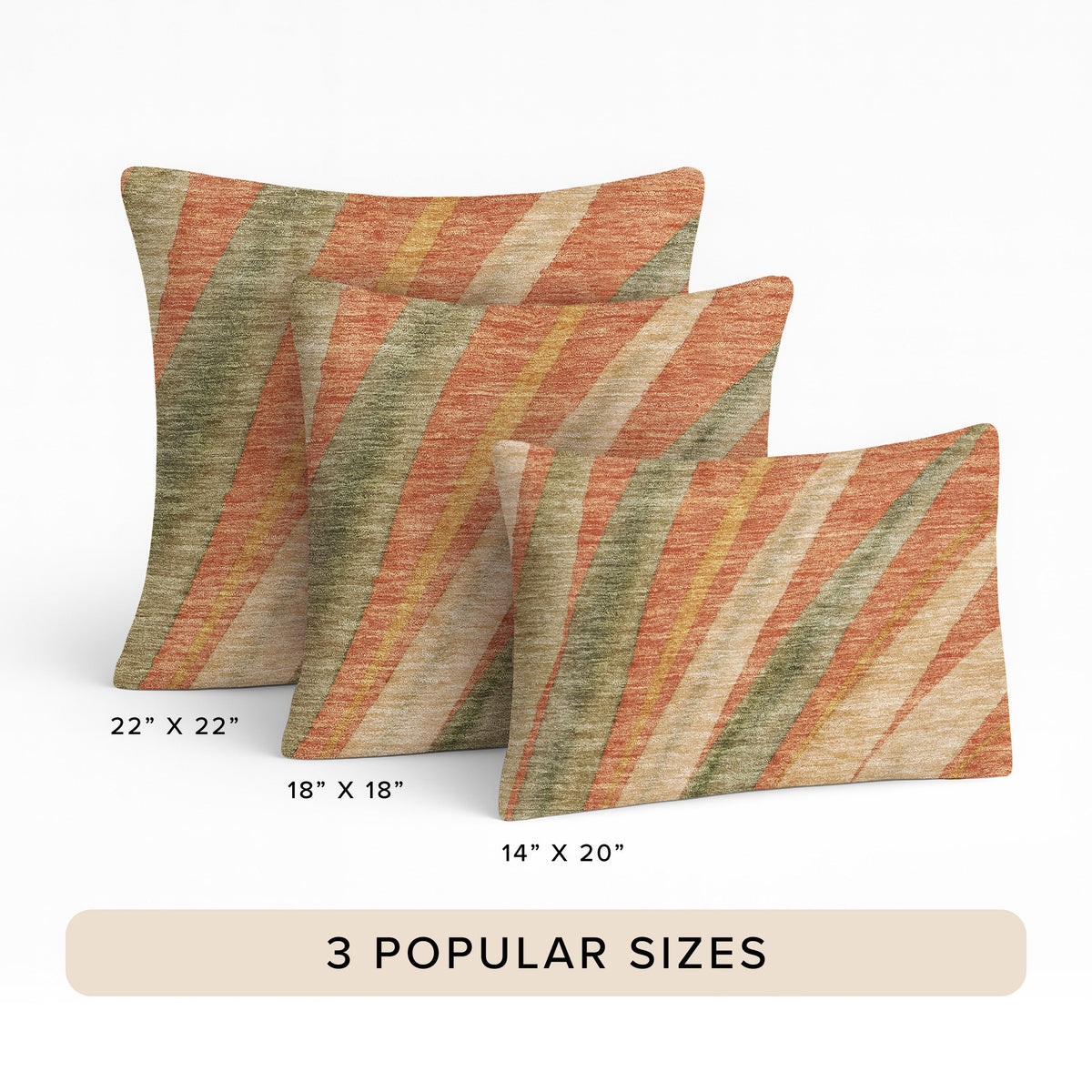 Aloha AH10 Terracotta Chenille Decorative Pillow