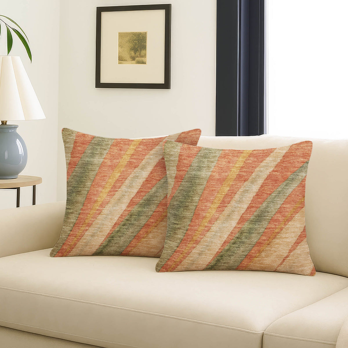 Aloha AH10 Terracotta Chenille Decorative Pillow