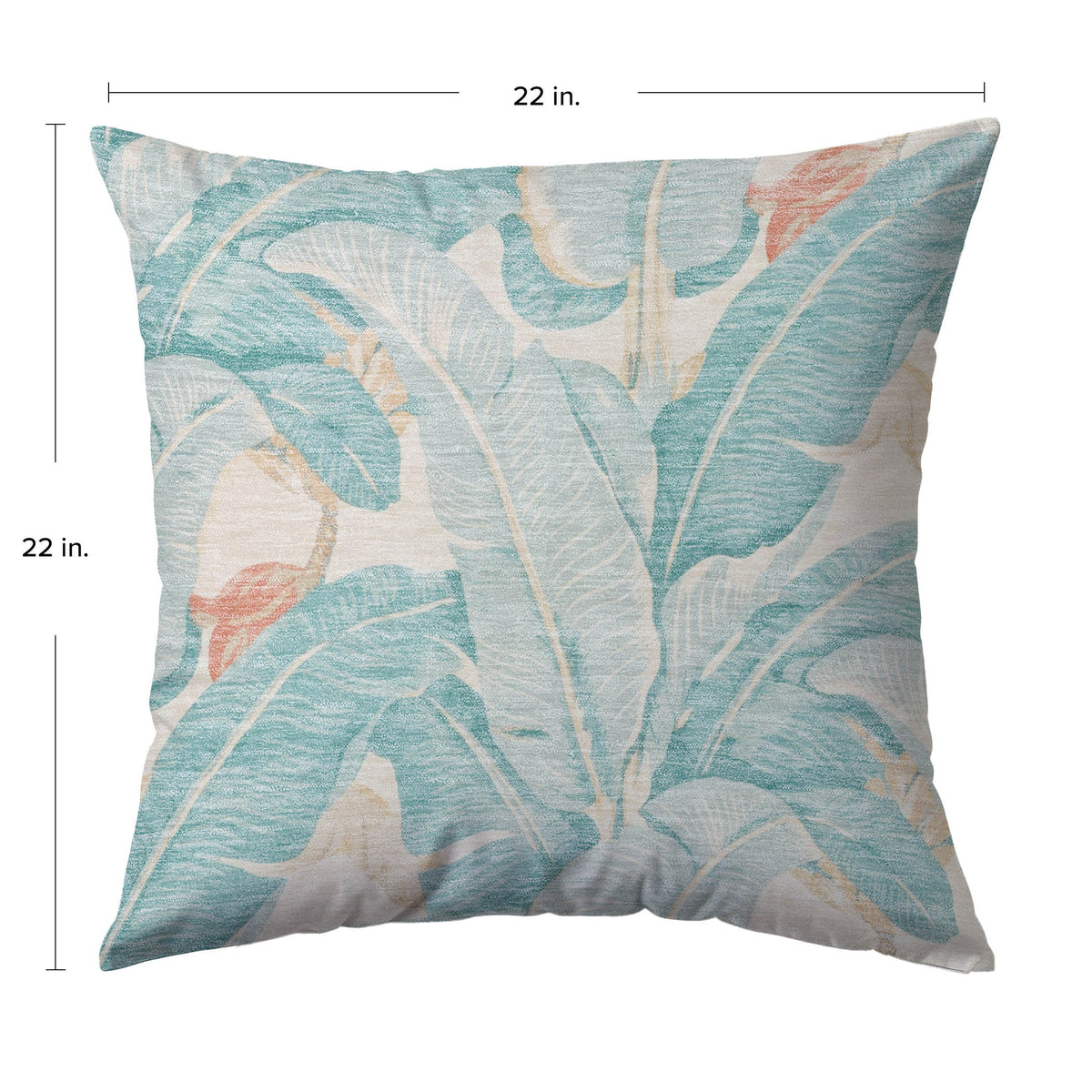 Aloha AH11 Aqua Chenille Decorative Pillow