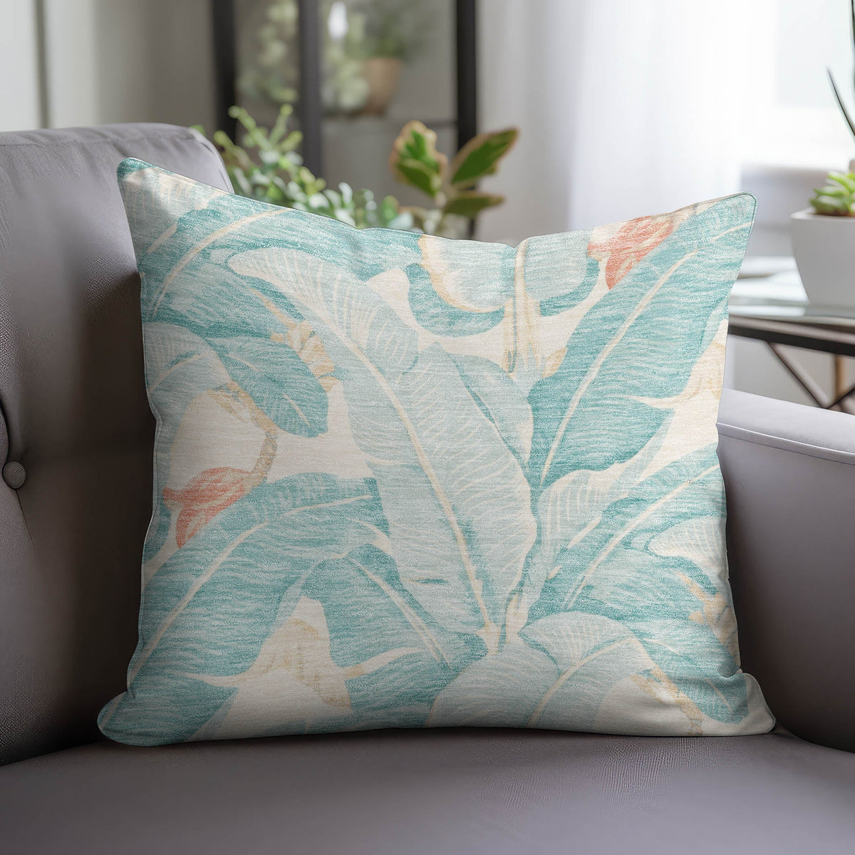 Aloha AH11 Aqua Chenille Decorative Pillow