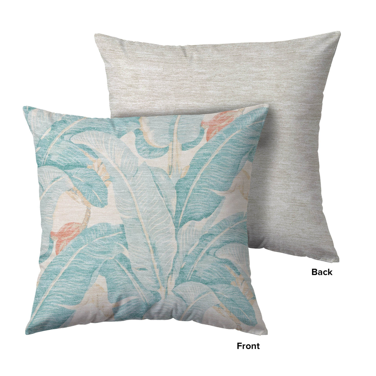 Aloha AH11 Aqua Chenille Decorative Pillow