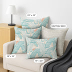 Aloha AH11 Aqua Chenille Decorative Pillow