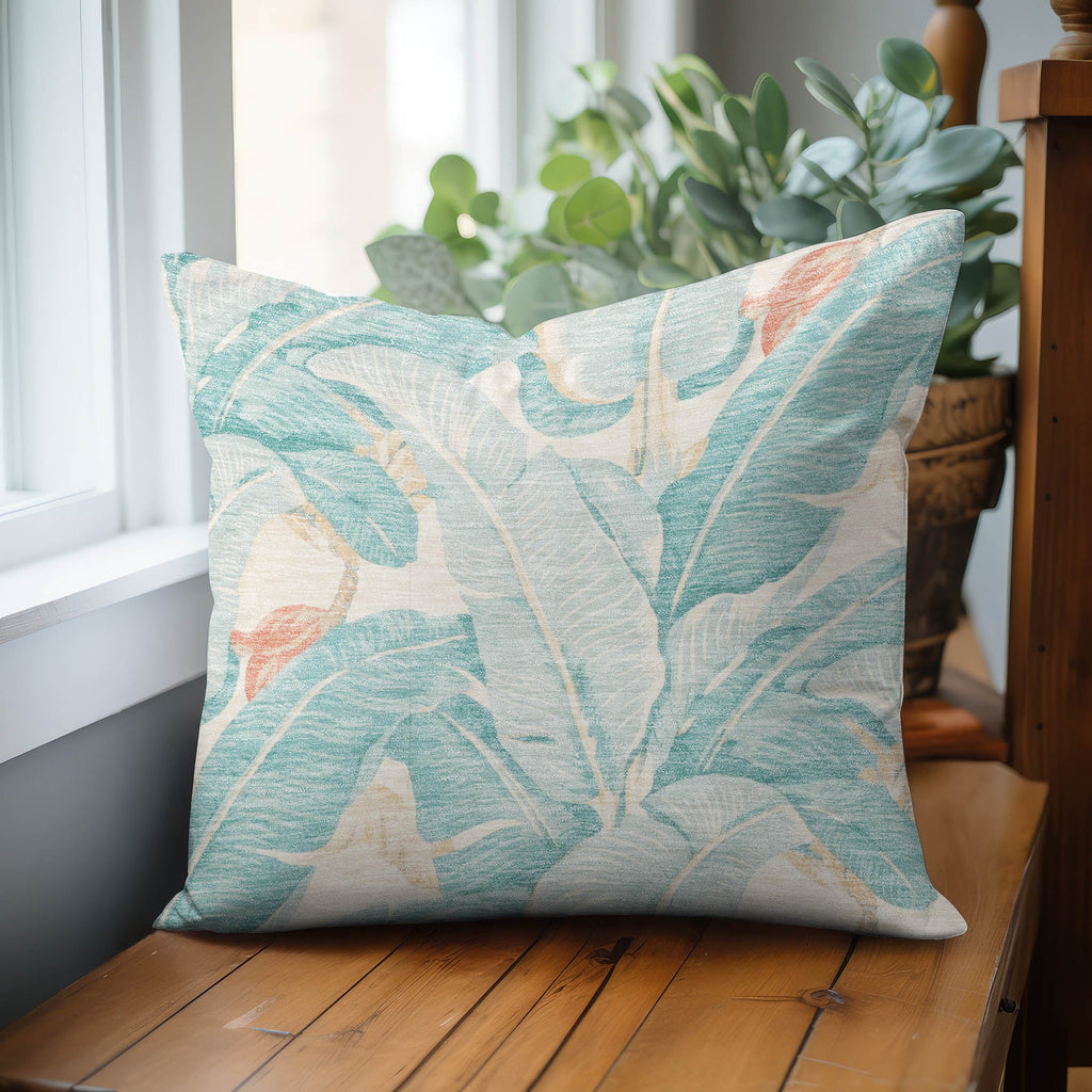 Aloha AH11 Aqua Chenille Decorative Pillow
