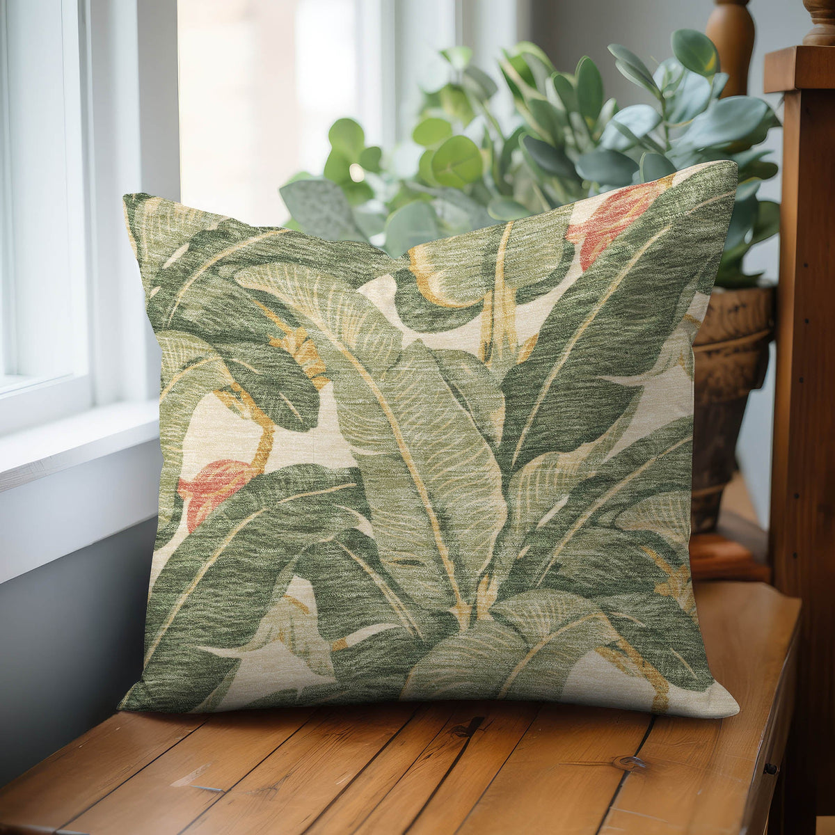 Aloha AH11 Fern Chenille Decorative Pillow