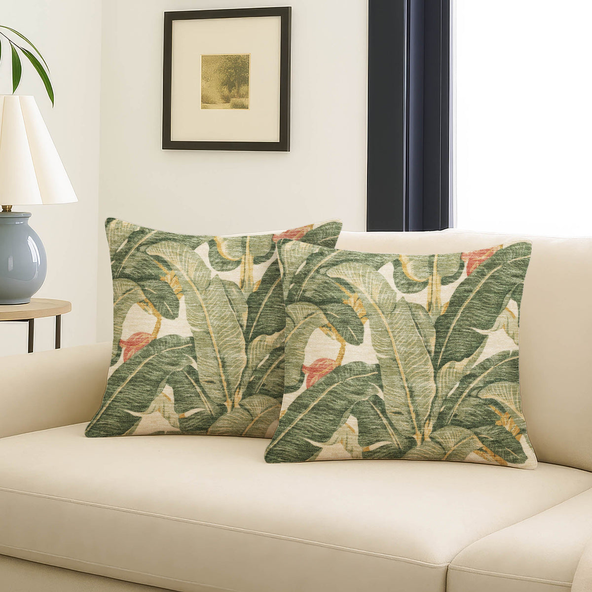 Aloha AH11 Fern Chenille Decorative Pillow
