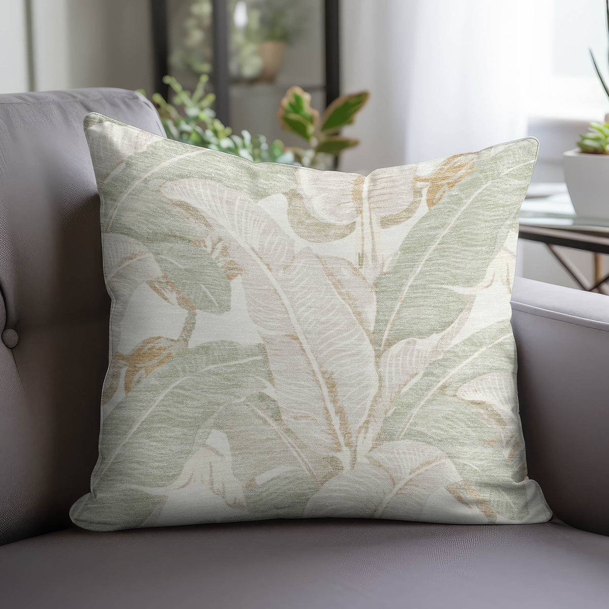 Aloha AH11 Ivory Chenille Decorative Pillow