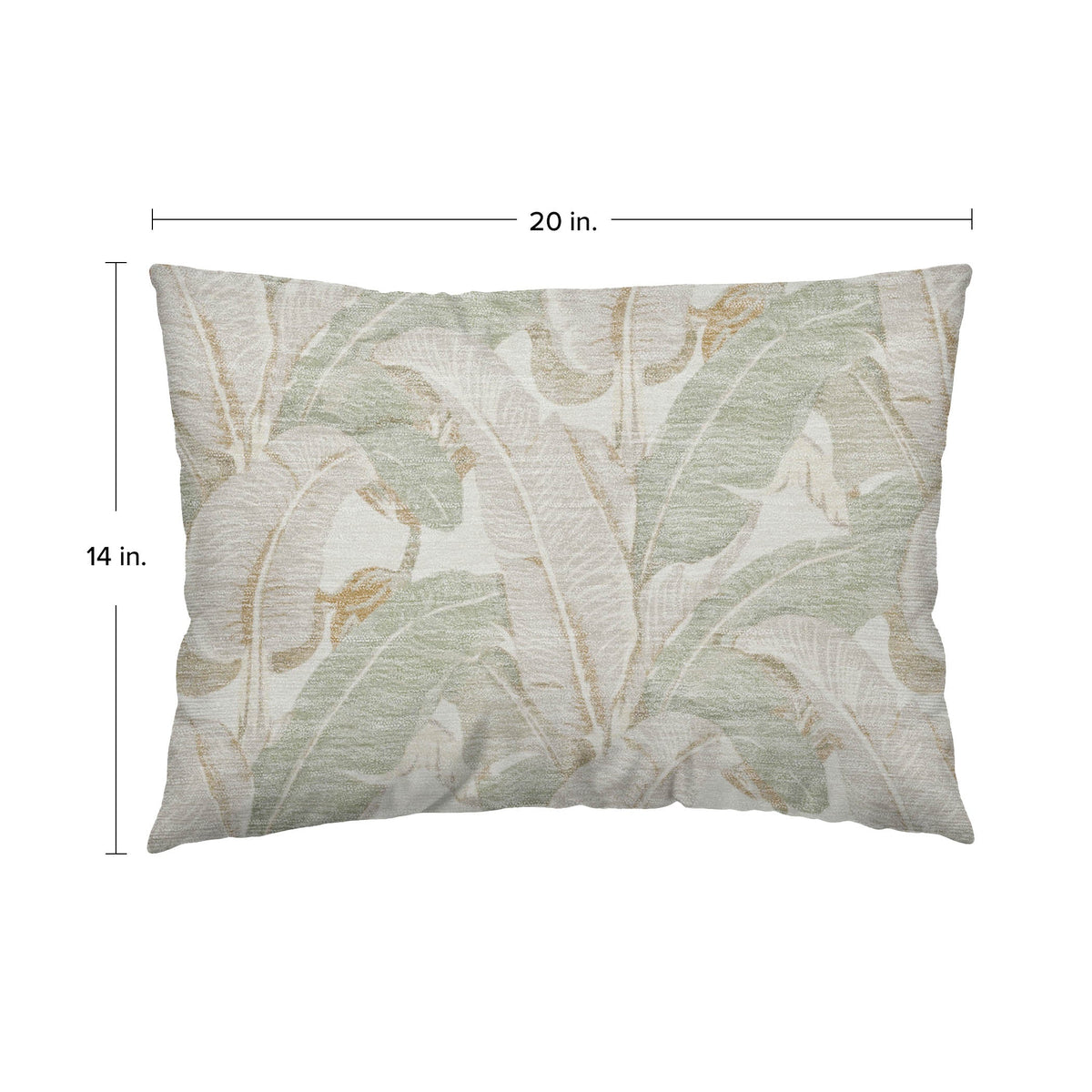 Aloha AH11 Ivory Chenille Decorative Pillow