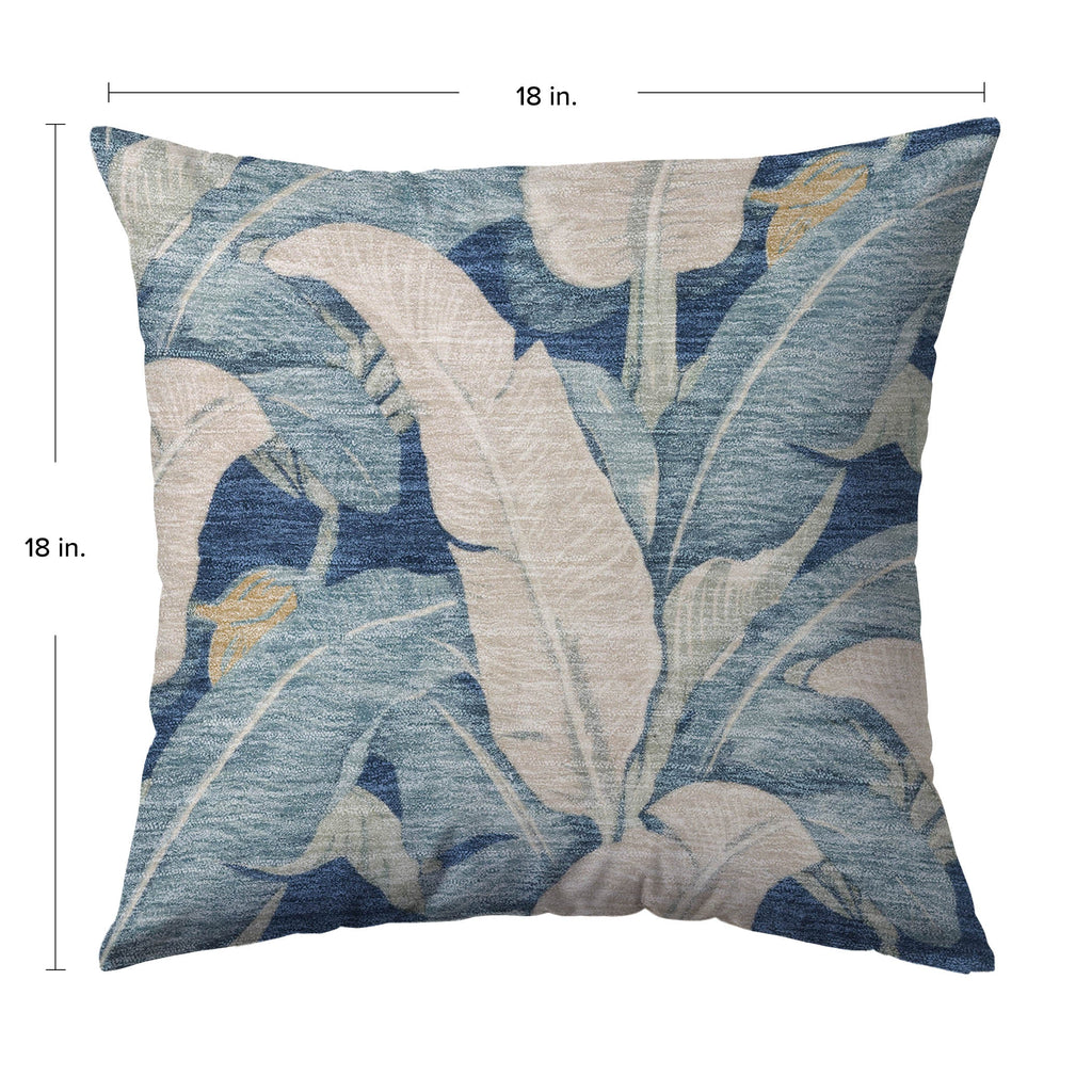 Aloha AH11 Navy Chenille Decorative Pillow