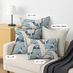 Aloha AH11 Navy Chenille Decorative Pillow
