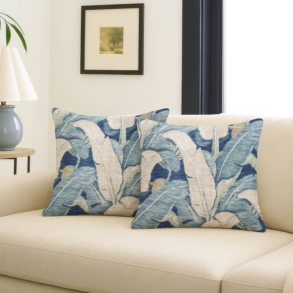 Aloha AH11 Navy Chenille Decorative Pillow