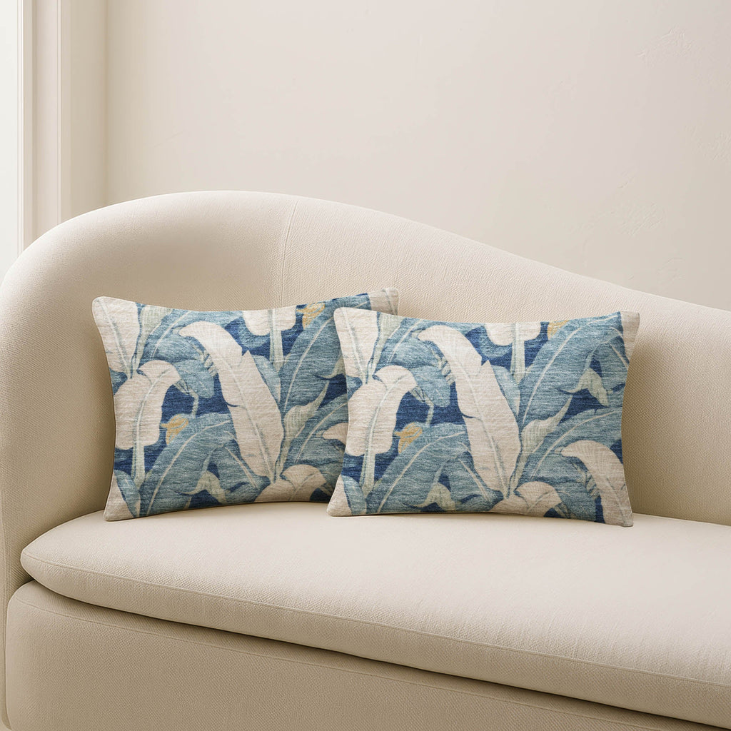 Aloha AH11 Navy Chenille Decorative Pillow