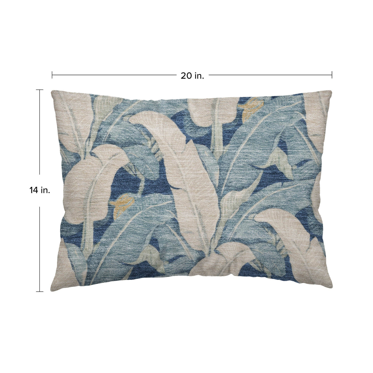 Aloha AH11 Navy Chenille Decorative Pillow