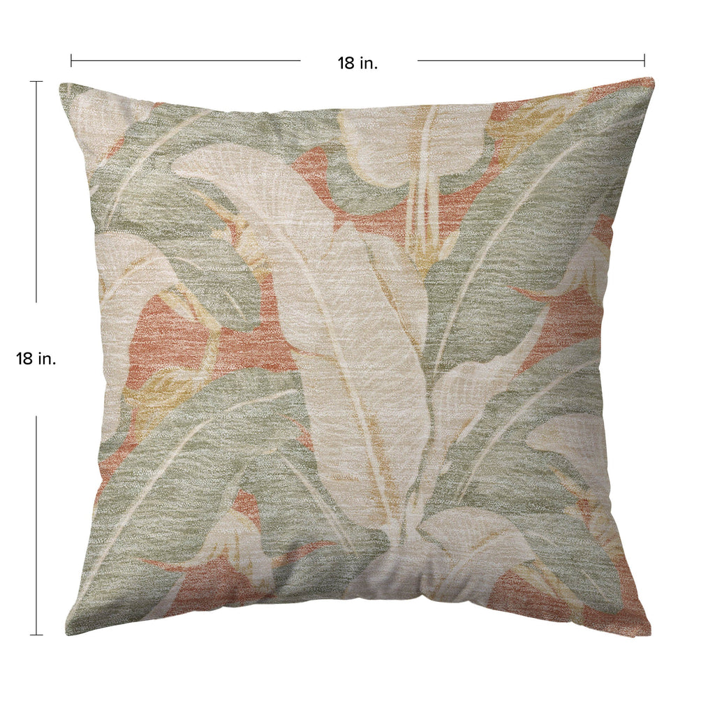 Aloha AH11 Terracotta Chenille Decorative Pillow