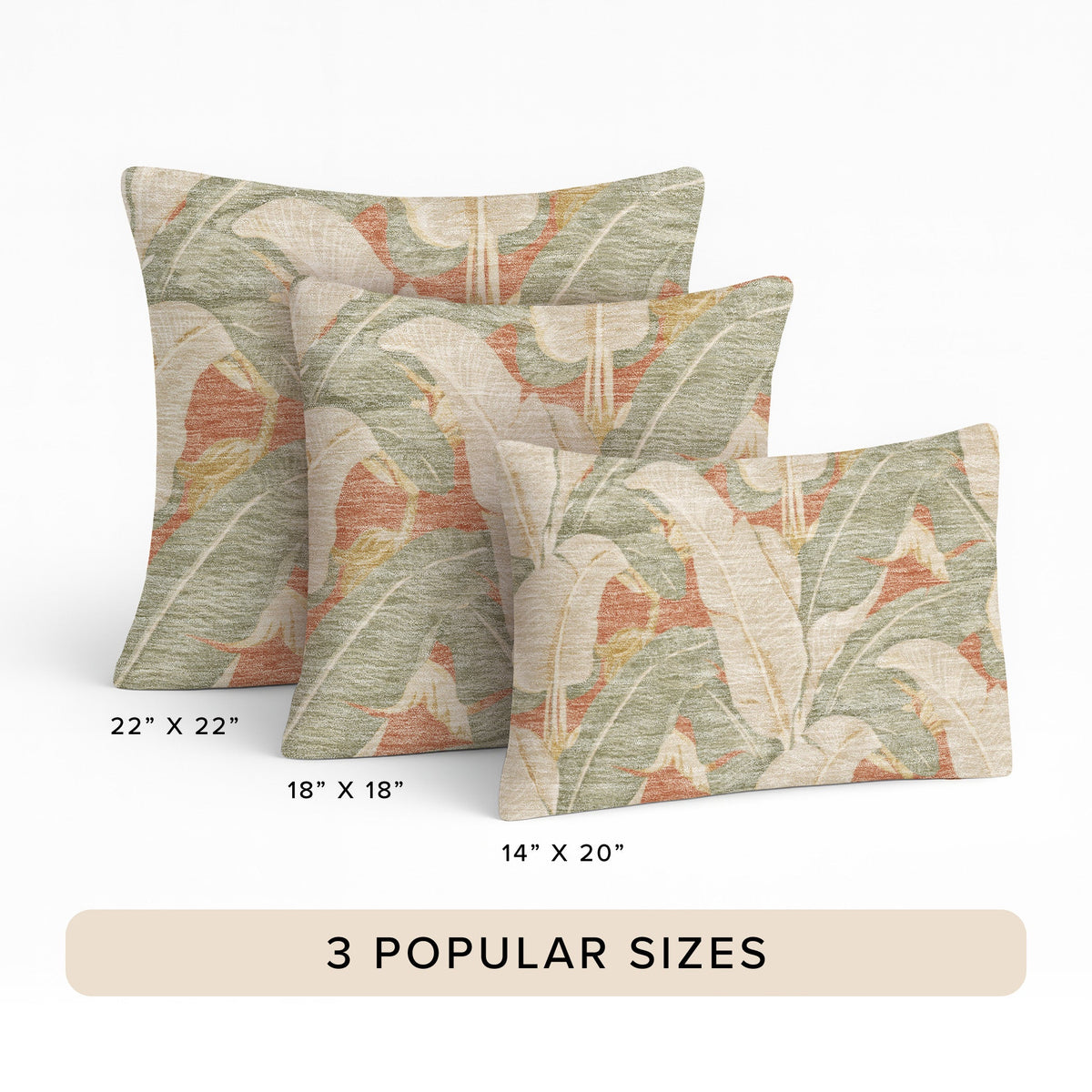 Aloha AH11 Terracotta Chenille Decorative Pillow