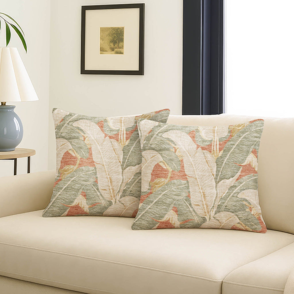 Aloha AH11 Terracotta Chenille Decorative Pillow