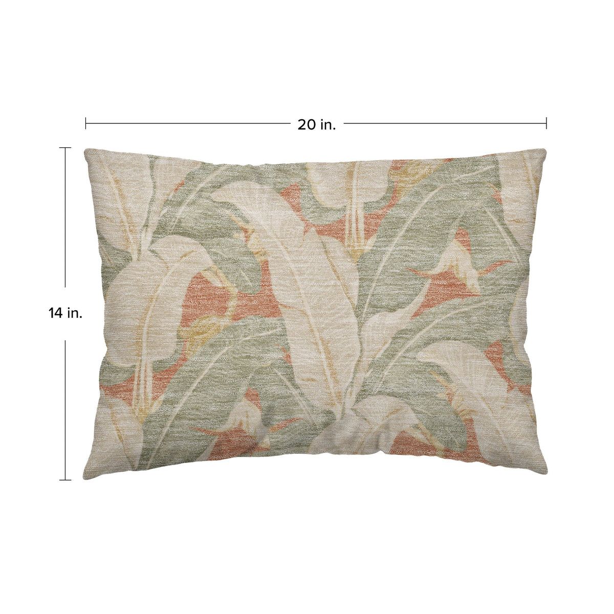 Aloha AH11 Terracotta Chenille Decorative Pillow