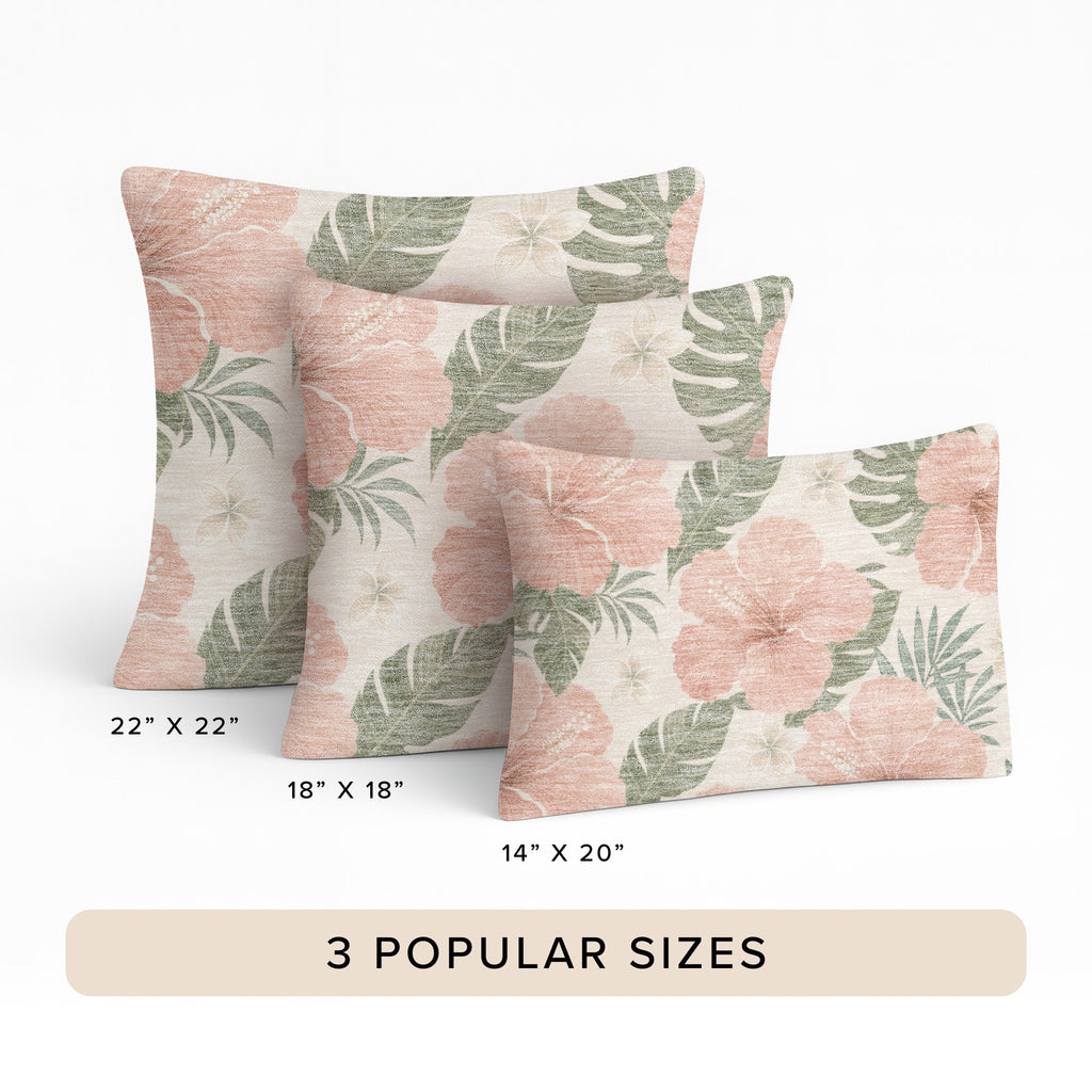 Aloha AH12 Blush Chenille Decorative Pillow