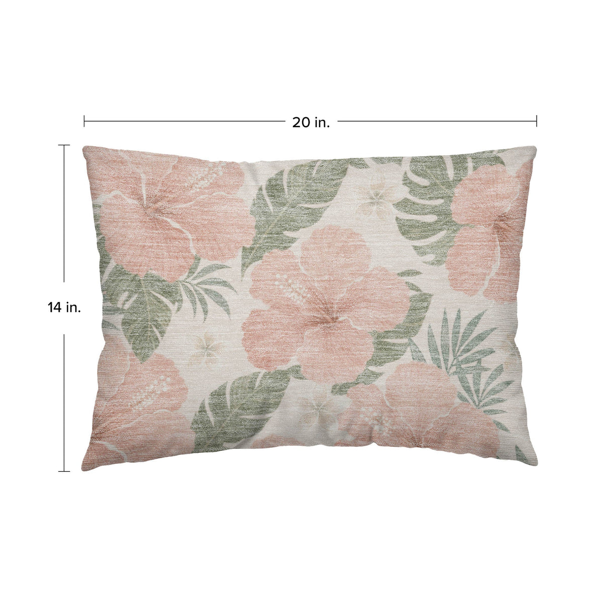 Aloha AH12 Blush Chenille Decorative Pillow