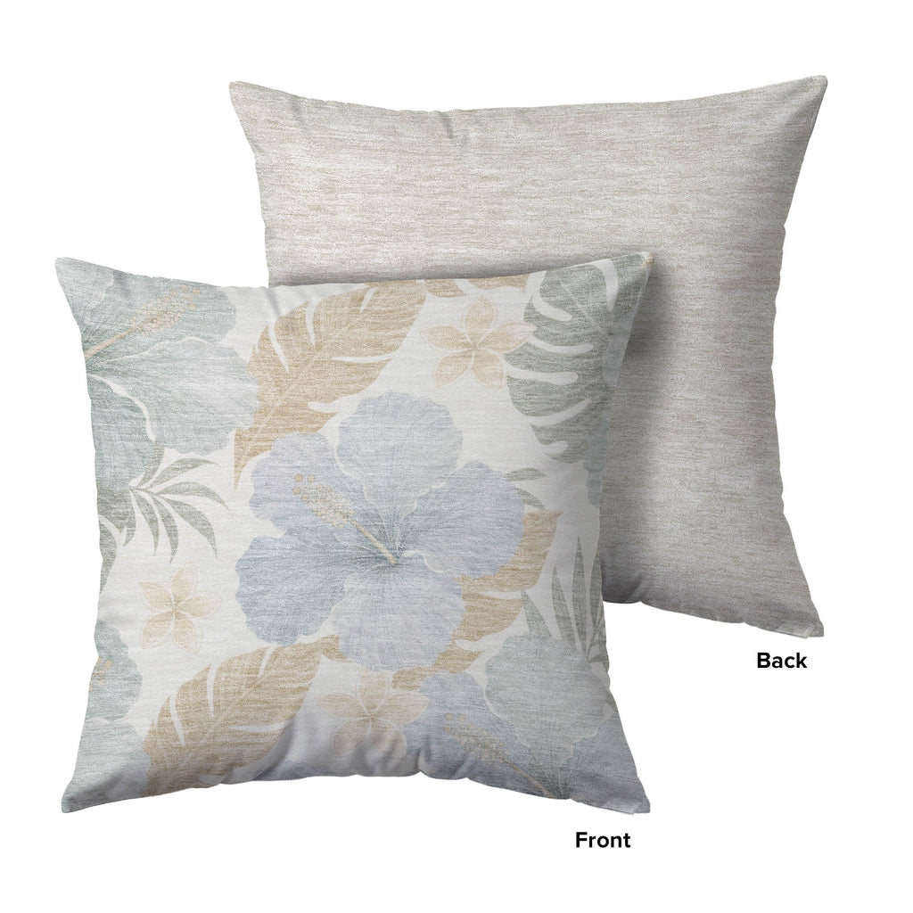 Aloha AH12 Ivory Chenille Decorative Pillow