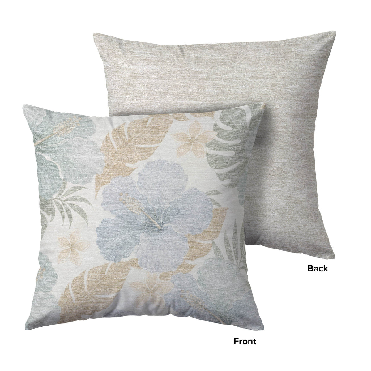 Aloha AH12 Ivory Chenille Decorative Pillow