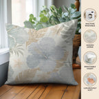 Aloha AH12 Ivory Chenille Decorative Pillow