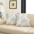 Aloha AH12 Ivory Chenille Decorative Pillow