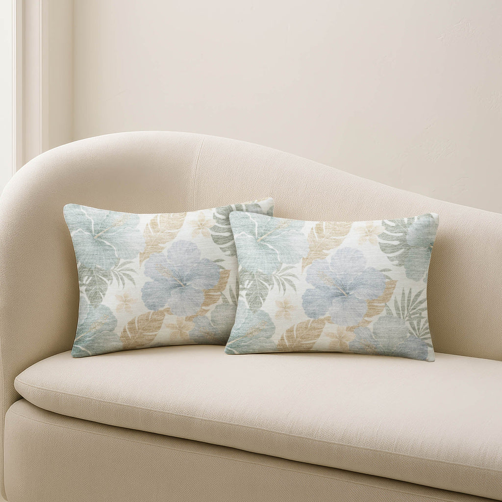 Aloha AH12 Ivory Chenille Decorative Pillow