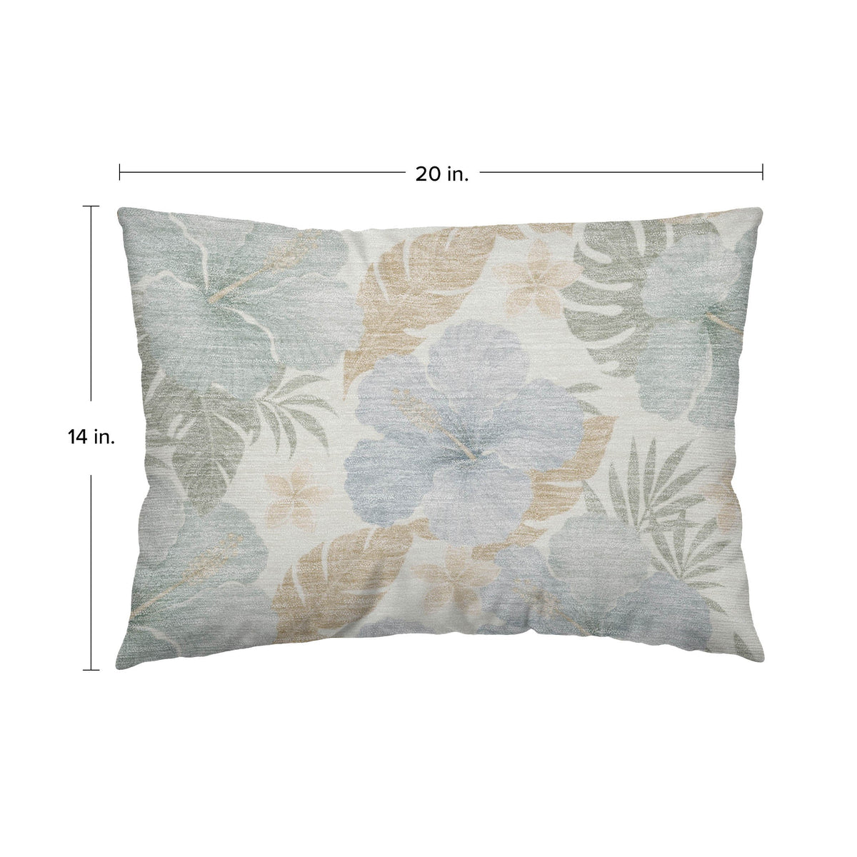 Aloha AH12 Ivory Chenille Decorative Pillow