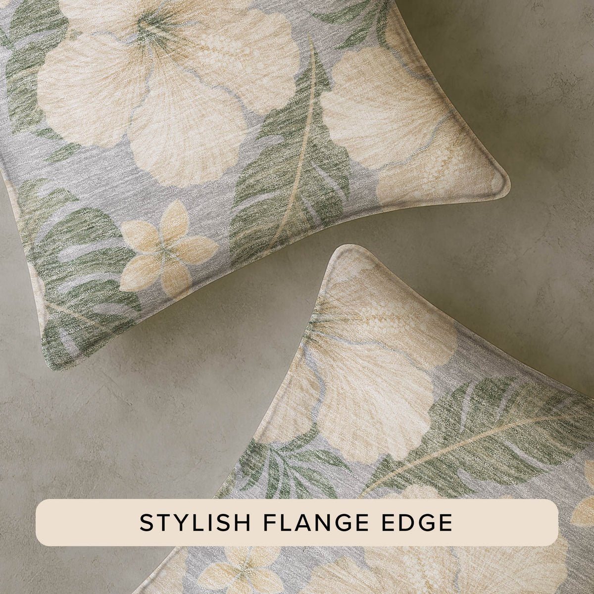 Aloha AH12 Silver Chenille Decorative Pillow