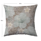 Aloha AH12 Taupe Chenille Decorative Pillow