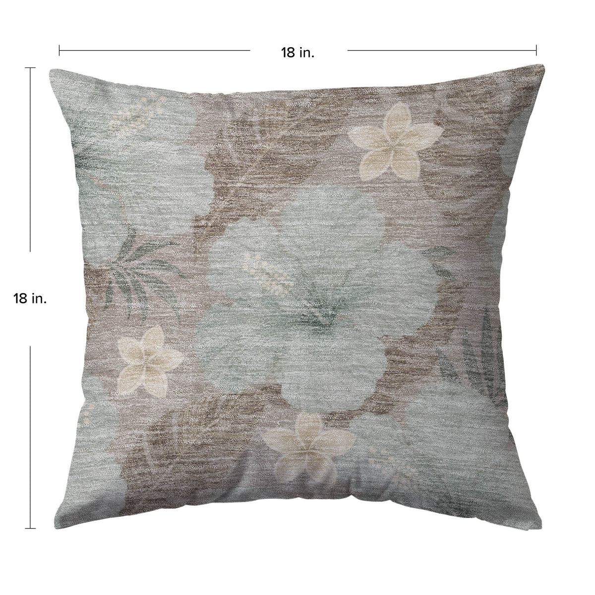 Aloha AH12 Taupe Chenille Decorative Pillow