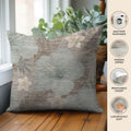 Aloha AH12 Taupe Chenille Decorative Pillow