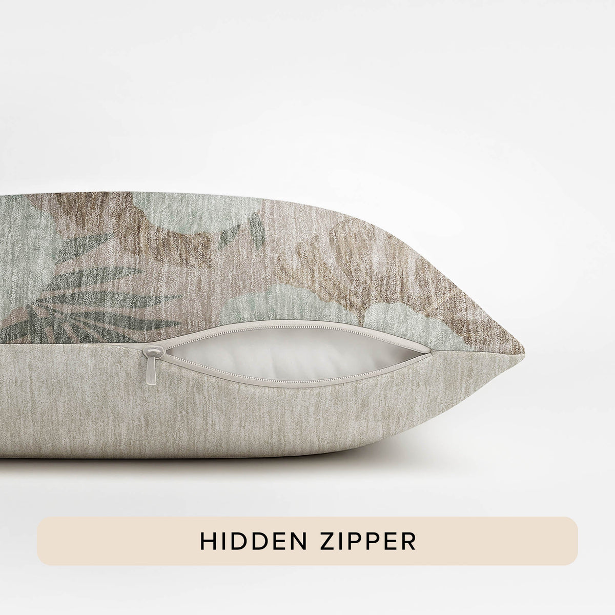 Aloha AH12 Taupe Chenille Decorative Pillow