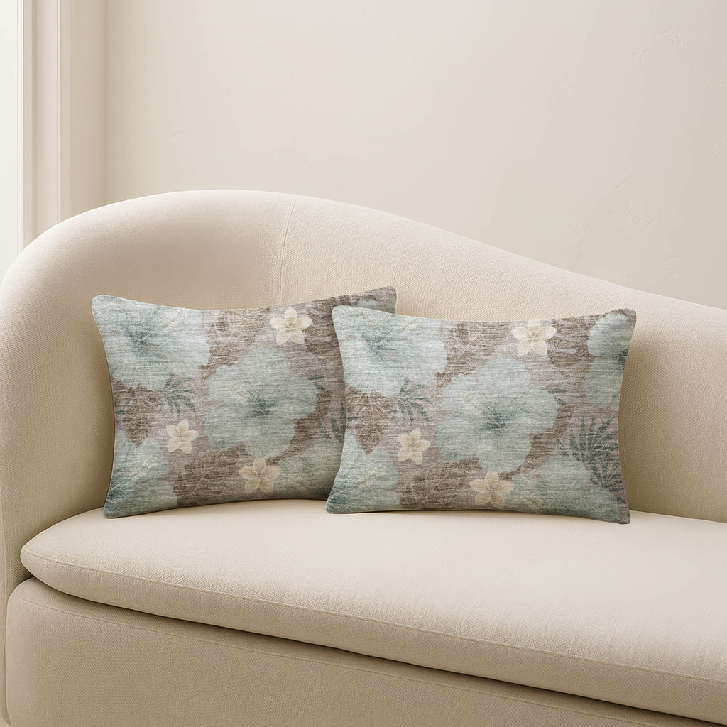 Aloha AH12 Taupe Chenille Decorative Pillow