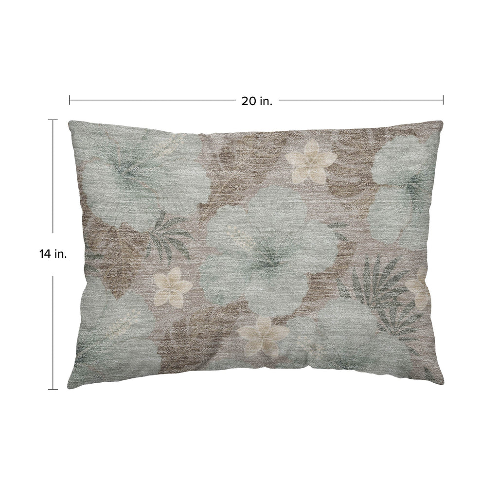 Aloha AH12 Taupe Chenille Decorative Pillow