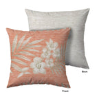Aloha AH1 Coral Chenille Decorative Pillow