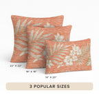 Aloha AH1 Coral Chenille Decorative Pillow