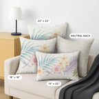 Aloha AH1 Ivory Chenille Decorative Pillow